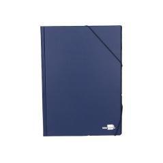 Carpeta liderpapel gomas folio sencilla pvc azul - Imagen 3