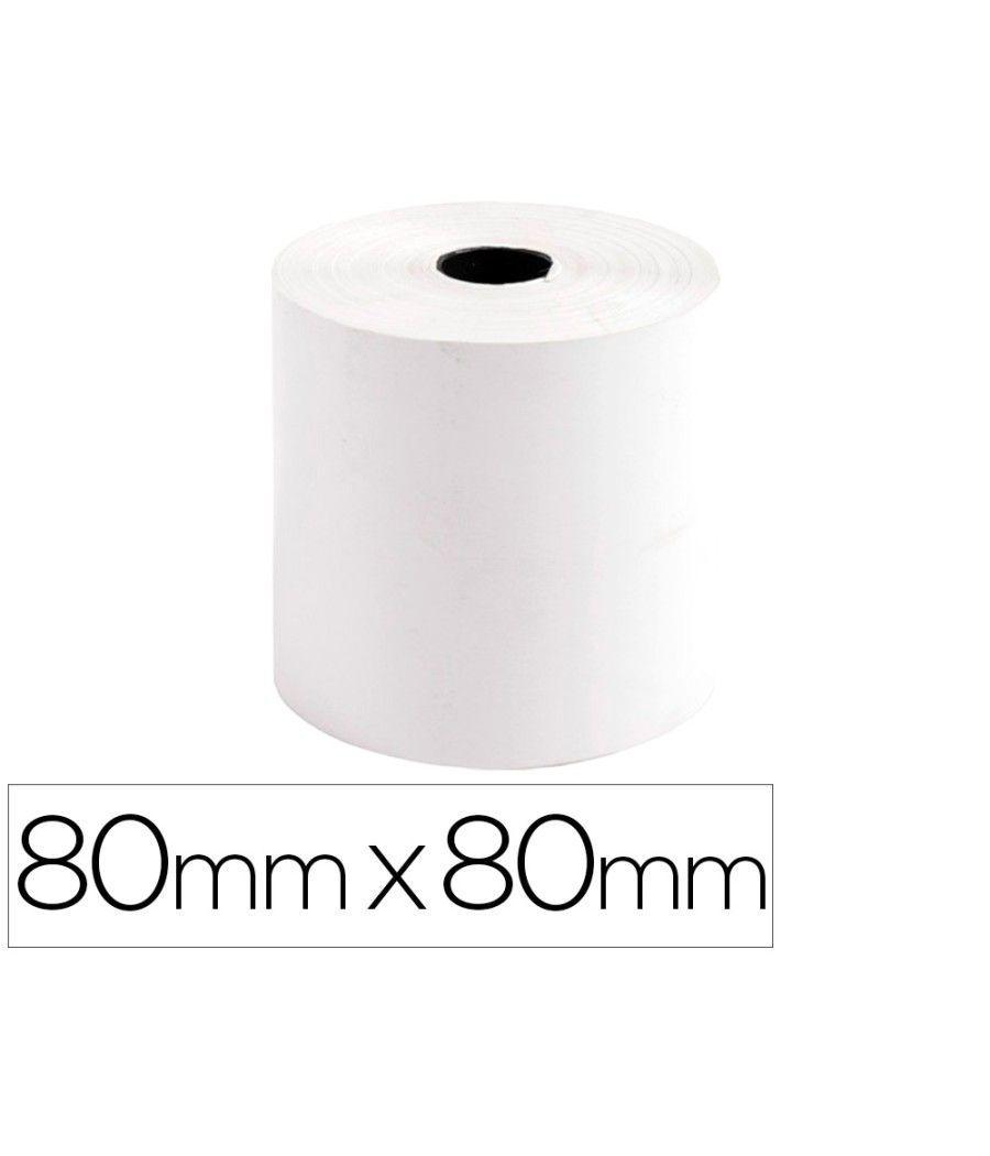 Rollo sumadora exacompta termico 80 mm x 80 mm 44 g/m2 PACK 5 UNIDADES - Imagen 1