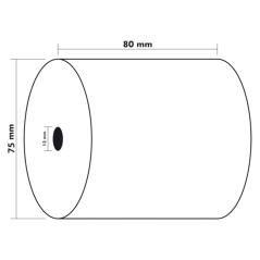 Rollo sumadora exacompta termico 80 mm x 80 mm 44 g/m2 PACK 5 UNIDADES - Imagen 5