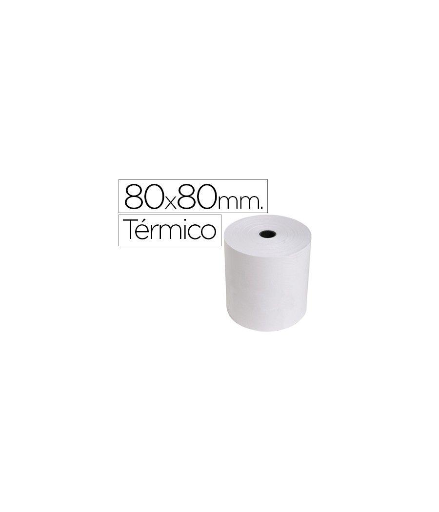 Rollo sumadora exacompta termico 80 mm x 80 mm 55 g/m2 sin bisfenol a PACK 6 UNIDADES - Imagen 1