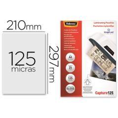 Bolsa de plastificar fellowes brillo din a4 125 micras pack de 25 unidades - Imagen 1