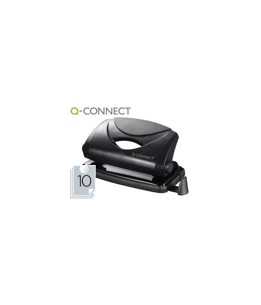 Taladrador q-connect kf01233 negro abertura 1 mm capacidad 10 hojas - Imagen 2