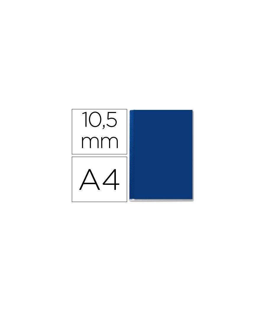 Tapa de encuadernación channel rigida 35572 azul lomo b capacidad 71/105 hojas PACK 10 UNIDADES - Imagen 1