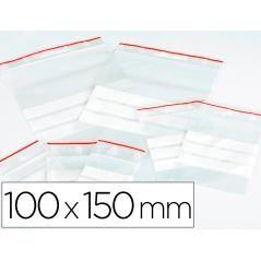 Bolsa plástico autocierre q-connect 100x150 mm paquete de 100 unidades - Imagen 1