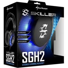 Auriculares gaming sharkoon skiller sgh2 negro microfono alambrico led - Imagen 1