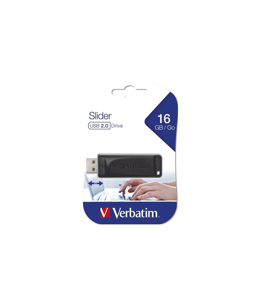 Verbatim Slider - Unidad USB de 16 GB - Negro - Imagen 5