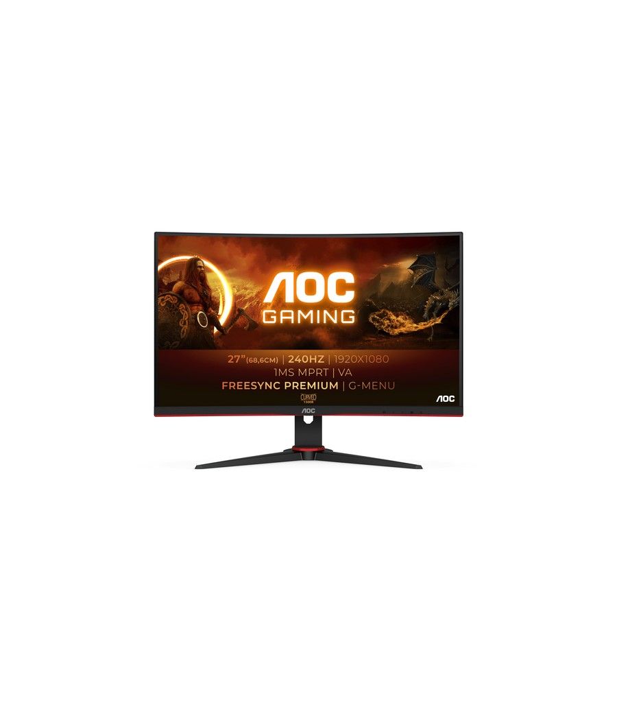 AOC G2 C27G2ZE/BK pantalla para PC 68,6 cm (27") 1920 x 1080 Pixeles Full HD LED Negro, Rojo - Imagen 1