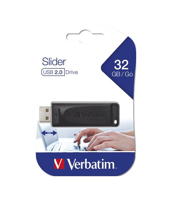 Verbatim Slider - Unidad USB de 32 GB - Negro - Imagen 5