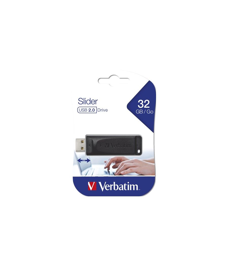 Verbatim Slider - Unidad USB de 32 GB - Negro - Imagen 5