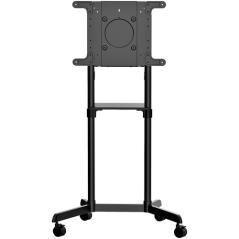 StarTech.com Carrito para TV - Soporte Rodante VESA para TV de 37 a 70 Pulgadas (70kg) - Base para Televisor con Estante - con G