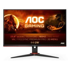 AOC 24G2SAE/BK pantalla para PC 60,5 cm (23.8") 1920 x 1080 Pixeles Full HD Negro, Rojo - Imagen 1