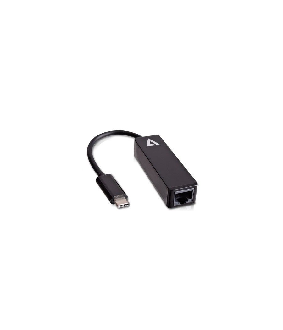 V7 Adattatore video USB nero da USB-C maschio a RJ45 maschio - Imagen 1