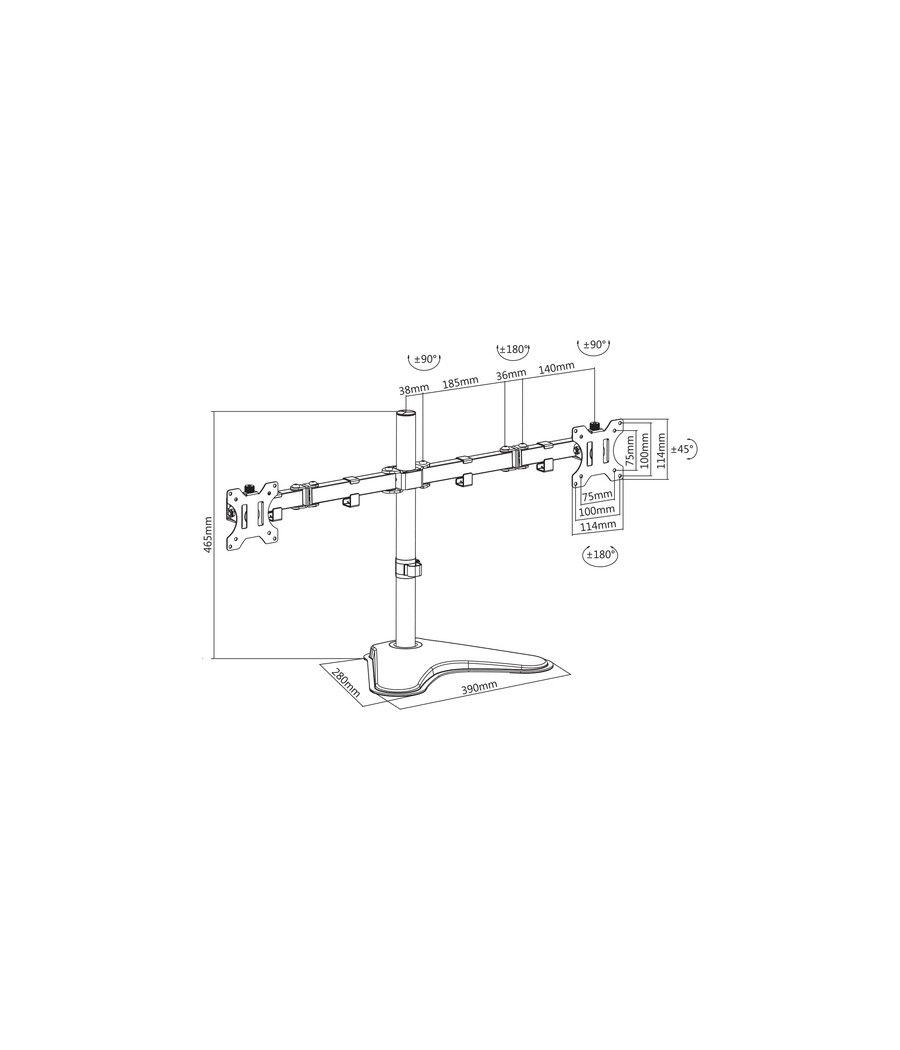 V7 Soporte para monitores de escritorio doble - Imagen 7