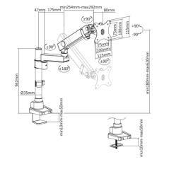 V7 Soporte para monitores con ajuste manual profesional - Imagen 6