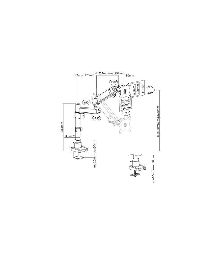 V7 Soporte para monitores con ajuste manual profesional - Imagen 6