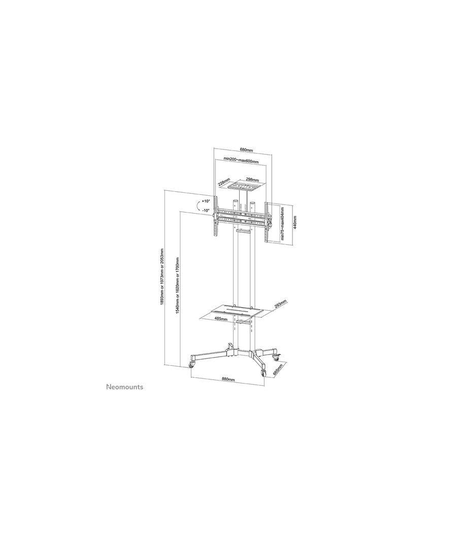 Neomounts by Newstar Soporte de suelo móvil para TV - Imagen 16