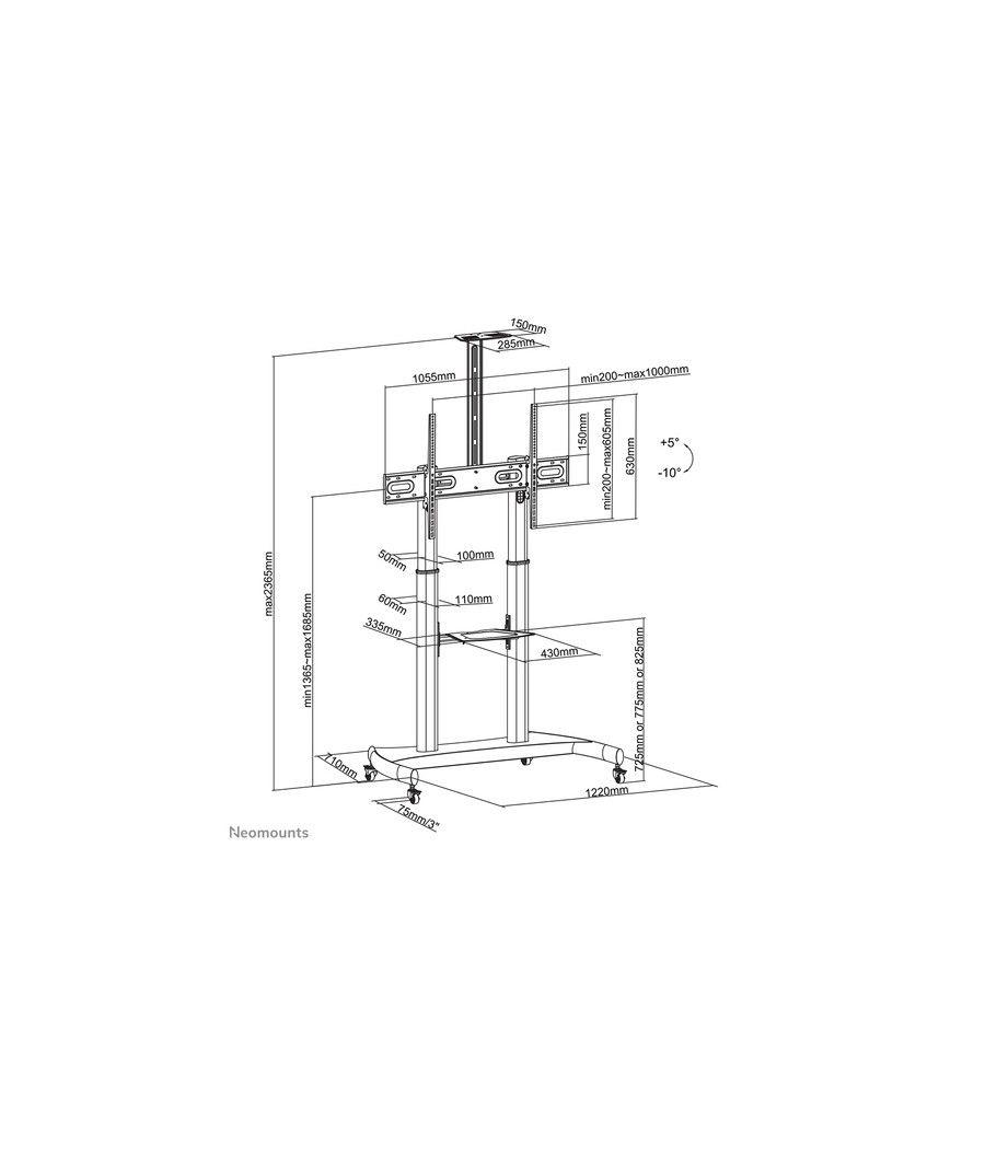 Neomounts by Newstar Soporte de suelo móvil para TV - Imagen 3