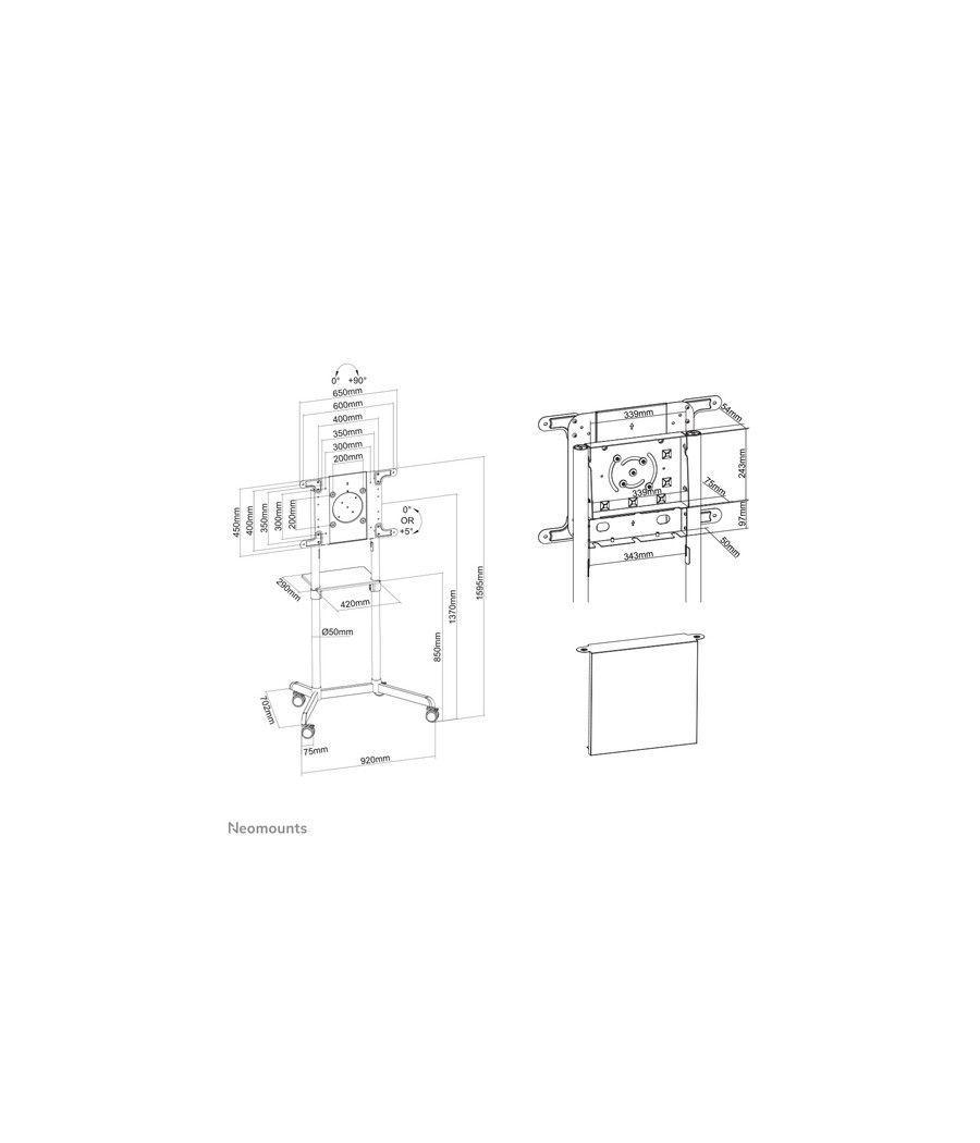 Neomounts by Newstar Soporte de suelo móvil para TV - Imagen 14