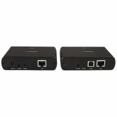 StarTech.com Extensor de 4 Puertos USB 2.0 por LAN Gigabit o Conexión Directa de Cable Ethernet RJ45 Cat5e Cat6 - 100m
