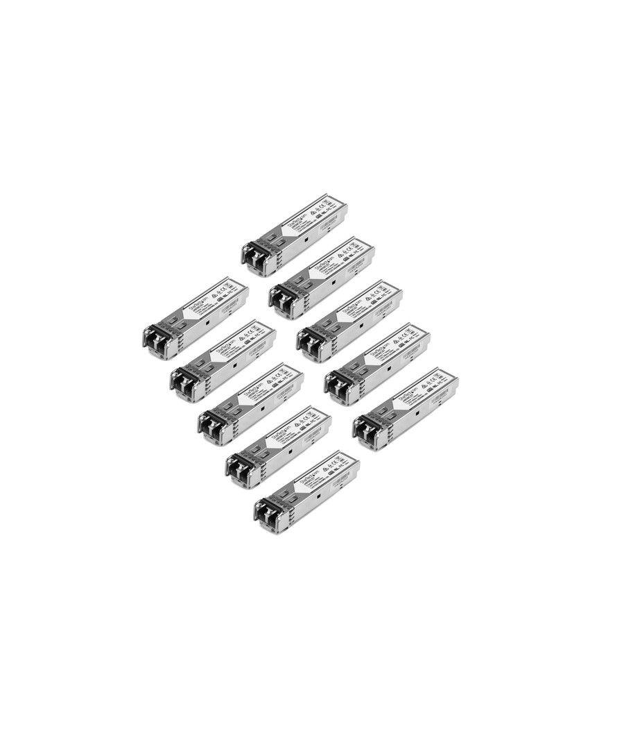 StarTech.com Paquete de 10 Módulos SFP Compatibles con HPE J4858C - 1000BASE-SX - Fibra Multimodo MMF de 1 GbE - SFP Ethernet Gi