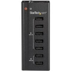 StarTech.com Estación de Carga USB de 7 Puertos Autónoma - 5x Puertos de 1A y 2x Puertos de 2A - Base de Carga USB