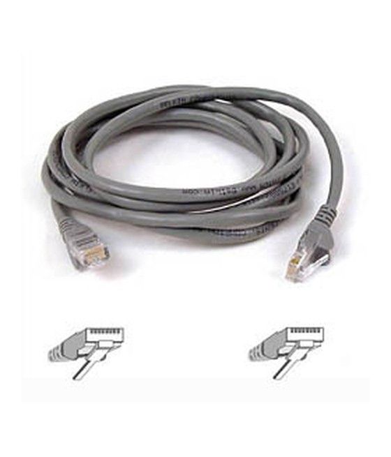 Belkin Cable patch CAT5 RJ45 snagless 1m grey cable de red Gris Cat5e U/UTP (UTP) - Imagen 1