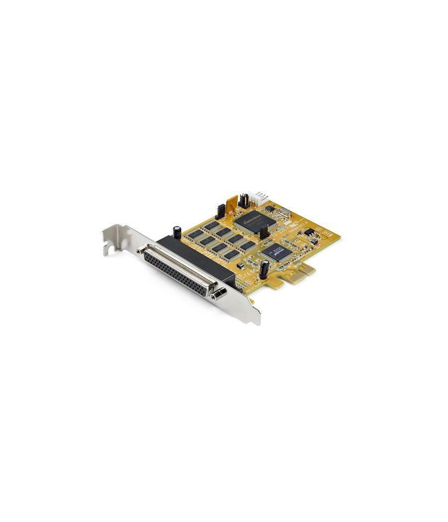 StarTech.com Tarjeta Adaptadora PCI Express Serie de 8 Puertos RS232 - Tarjeta Serial PCIe - DB9 UART 16C1050 - Tarjeta de Expan