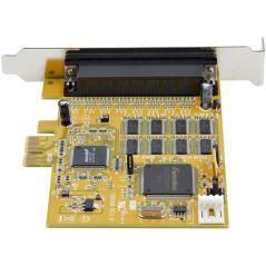 StarTech.com Tarjeta Adaptadora PCI Express Serie de 8 Puertos RS232 - Tarjeta Serial PCIe - DB9 UART 16C1050 - Tarjeta de Expan