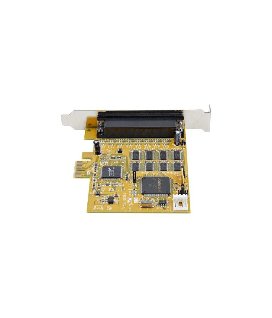 StarTech.com Tarjeta Adaptadora PCI Express Serie de 8 Puertos RS232 - Tarjeta Serial PCIe - DB9 UART 16C1050 - Tarjeta de Expan