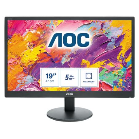 AOC 70 Series E970SWN LED display 47 cm (18.5") 1366 x 768 Pixeles WXGA LCD Negro - Imagen 1