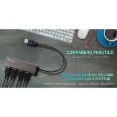 i-tec Metal Superspeed USB 3.0 4-Port Hub - Imagen 3