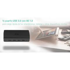 i-tec USB 3.0 Charging HUB 4 Port + Power Adapter - Imagen 2