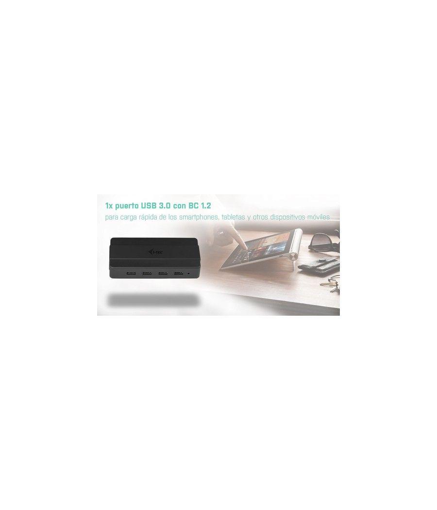 i-tec USB 3.0 Charging HUB 4 Port + Power Adapter - Imagen 2
