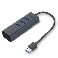 i-tec Metal USB 3.0 HUB 3 Port + Gigabit Ethernet Adapter - Imagen 1