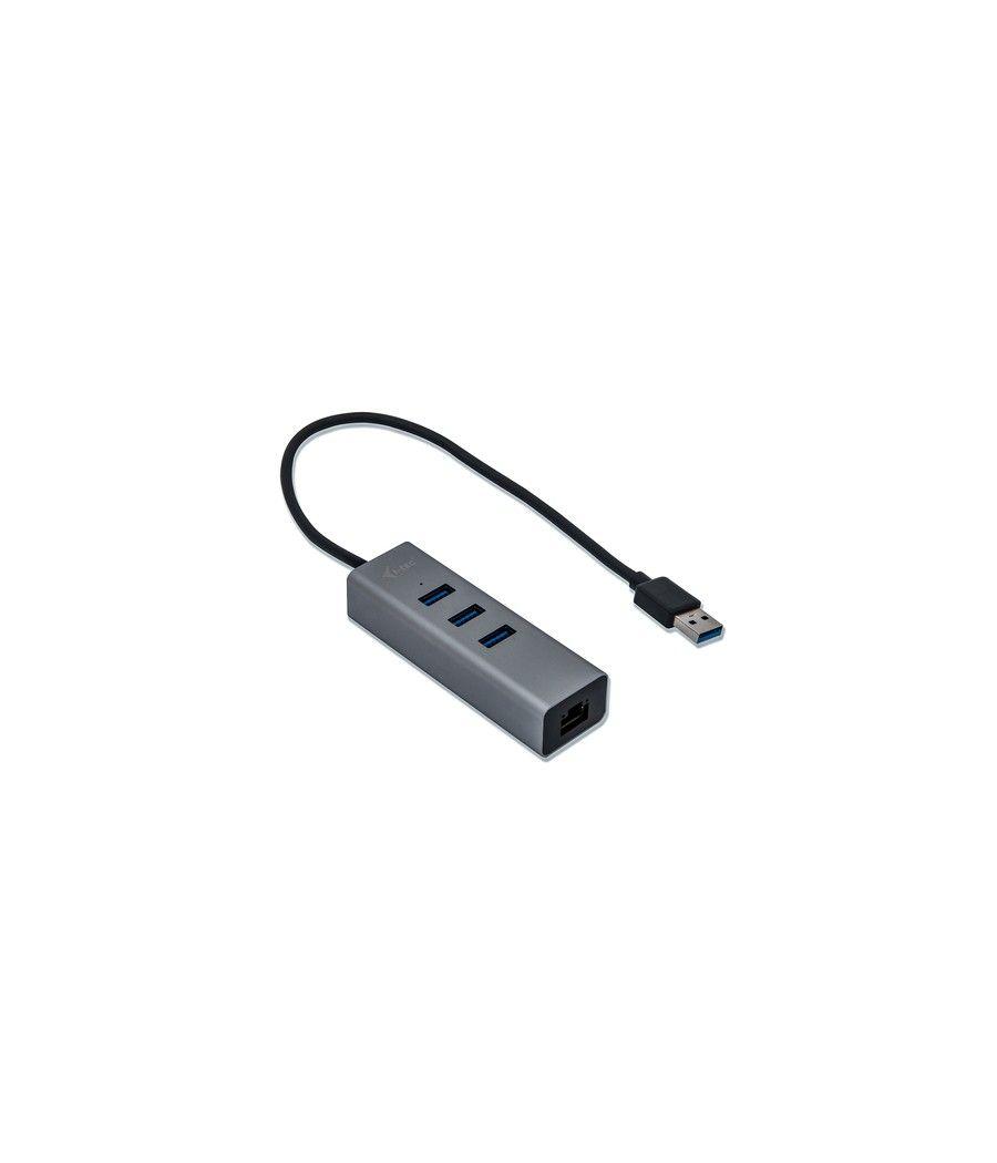 i-tec Metal USB 3.0 HUB 3 Port + Gigabit Ethernet Adapter - Imagen 2
