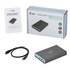 i-tec MySafe USB 3.0 / USB-C 3.1 Gen. 2 Caja de dos bahías - Imagen 4