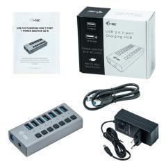 i-tec USB 3.0 Charging HUB 7port + Power Adapter 36 W - Imagen 3