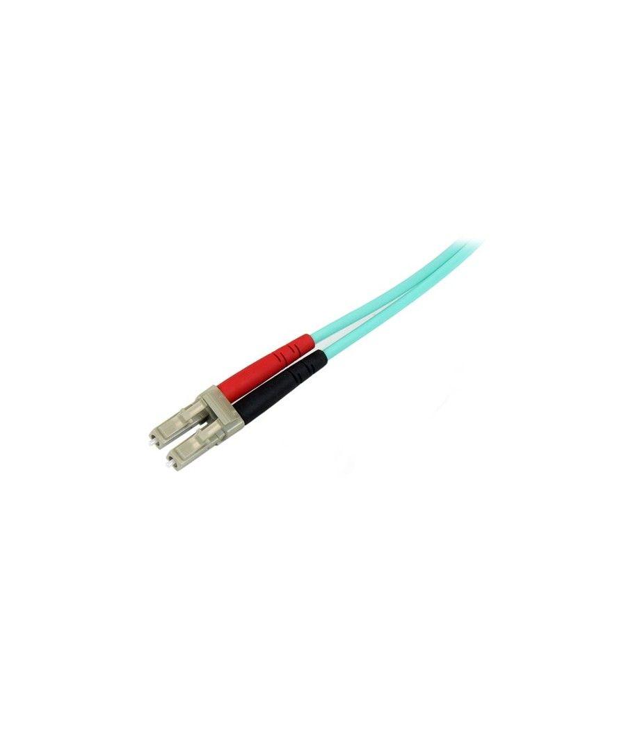 StarTech.com Cable de Fibra Óptica Patch de 10Gb Multimodo 50/125 Dúplex LSZH LC a LC de 10m – Aqua - Imagen 2