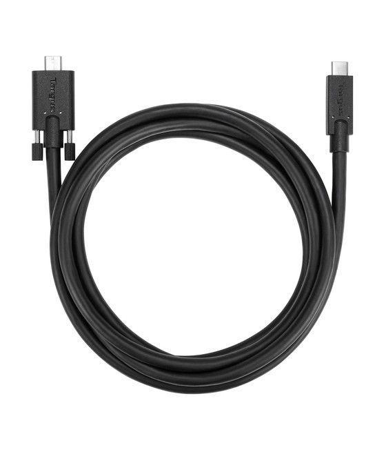 Targus ACC1122GLX cable USB 1,8 m USB 3.2 Gen 1 (3.1 Gen 1) USB C Negro - Imagen 1