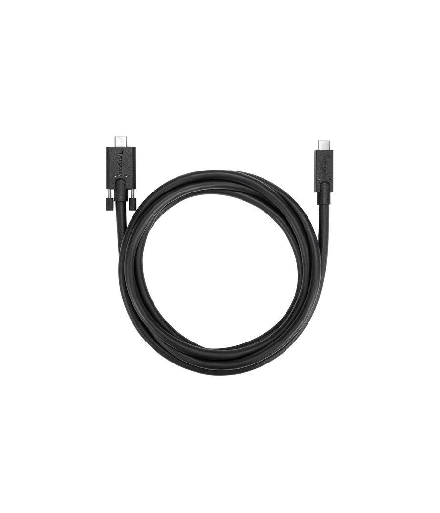 Targus ACC1122GLX cable USB 1,8 m USB 3.2 Gen 1 (3.1 Gen 1) USB C Negro - Imagen 1