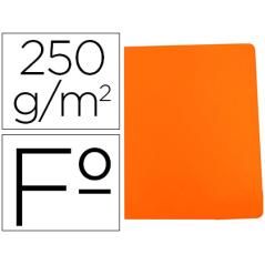 Subcarpeta cartulina gio simple intenso folio naranja 250g/m2 PACK 50 UNIDADES - Imagen 1