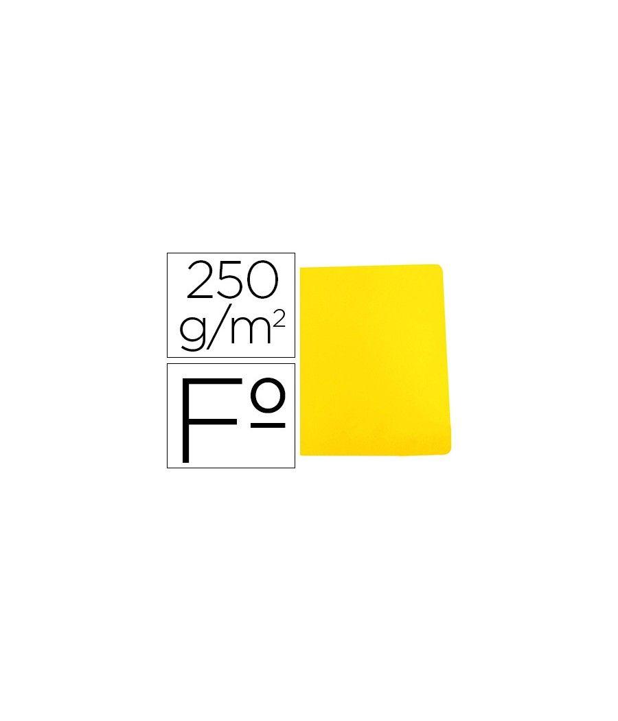 Subcarpeta cartulina gio simple intenso folio amarillo 250g/m2 PACK 50 UNIDADES - Imagen 1