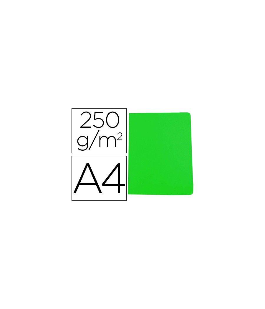 Subcarpeta cartulina gio simple intenso din a4 verde 250g/m2 PACK 50 UNIDADES - Imagen 1