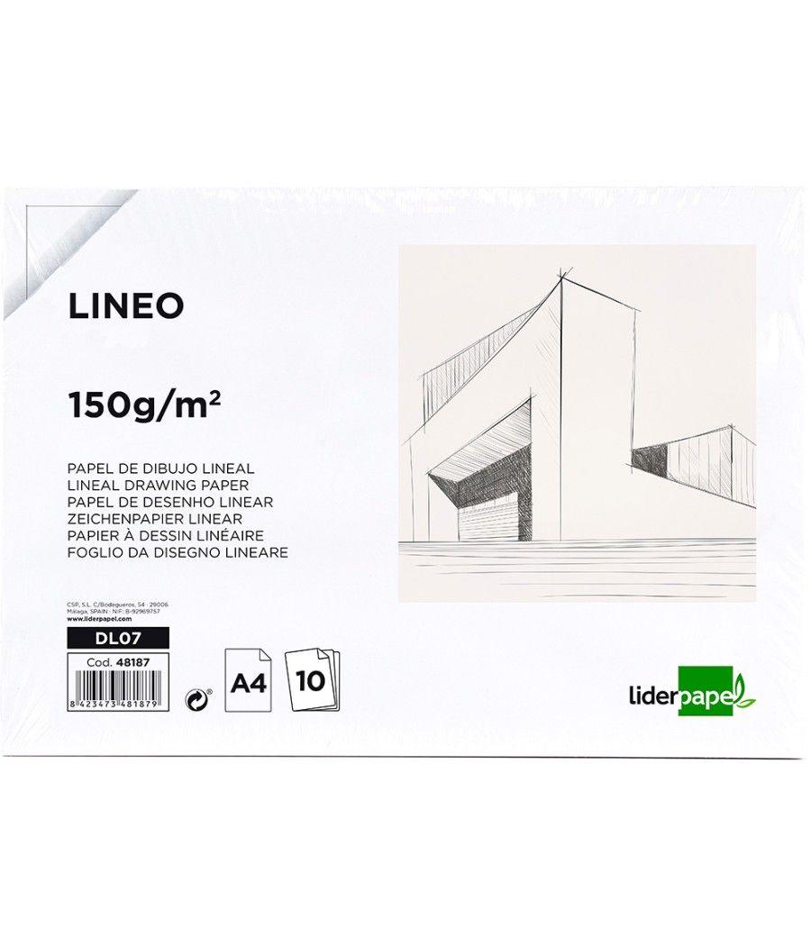 Papel dibujo liderpapel 210x297mm 150g/m2 sin recuadropack de 10 PACK 12 UNIDADES - Imagen 2