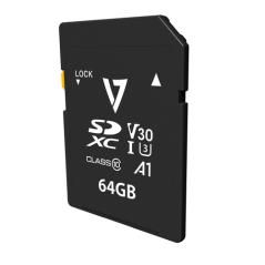 V7 Tarjeta SDXC V30 U3 A1 CL10 4K UHD-MAX de 64GB - Imagen 1