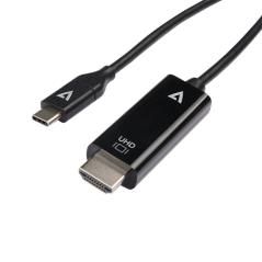 V7 V7UCHDMI-1M adaptador de cable de vídeo USB Type-C 3.2 Gen 1 HDMI Negro - Imagen 1