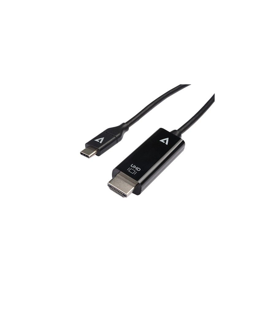 V7 V7UCHDMI-1M adaptador de cable de vídeo USB Type-C 3.2 Gen 1 HDMI Negro - Imagen 1