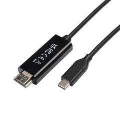 V7 V7UCHDMI-1M adaptador de cable de vídeo USB Type-C 3.2 Gen 1 HDMI Negro