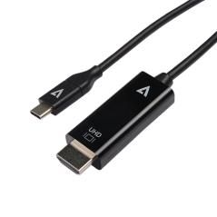 V7 V7UCHDMI-1M adaptador de cable de vídeo USB Type-C 3.2 Gen 1 HDMI Negro - Imagen 3