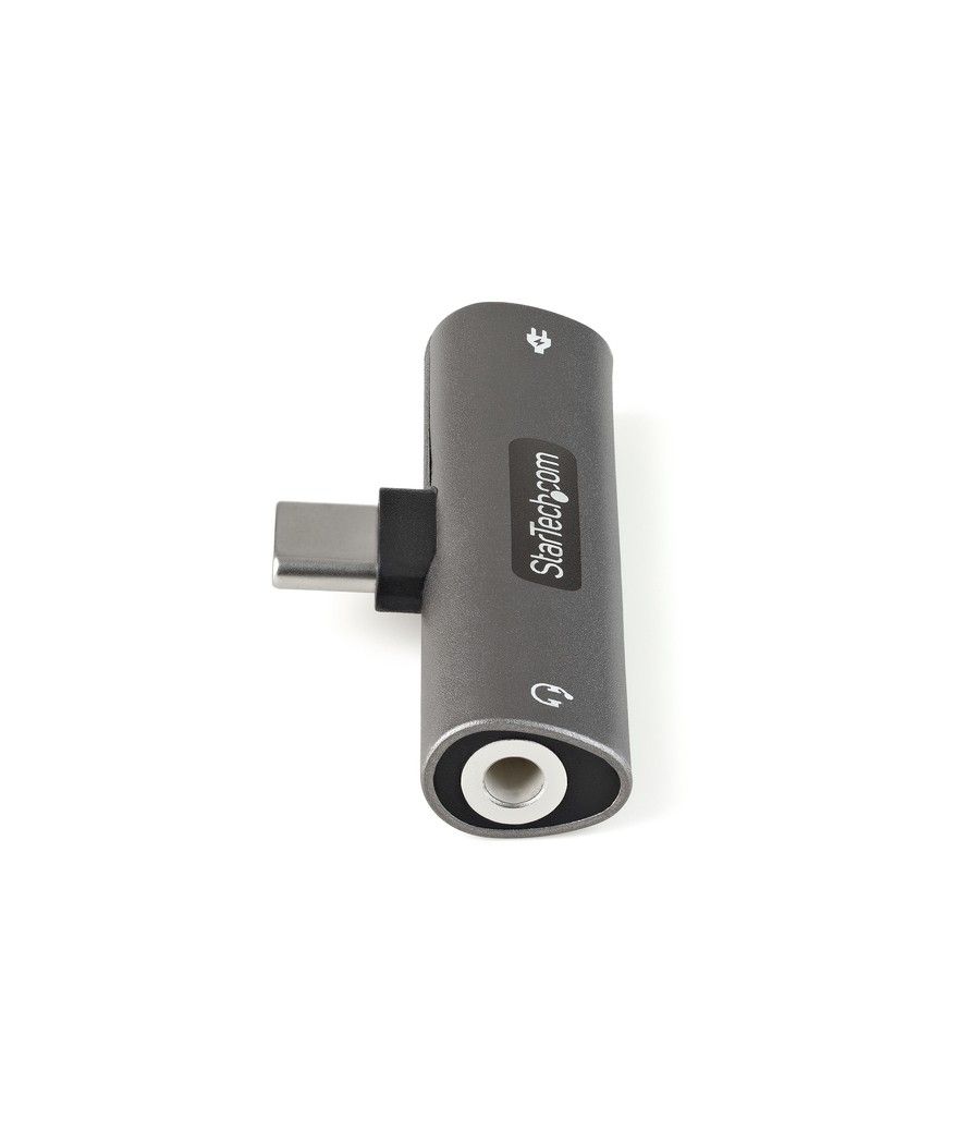 StarTech.com Adaptador de Audio y Carga USB-C - Adaptador de Audio USB Tipo C con Salida TRRS de 3,5mm para Auriculares con Micr